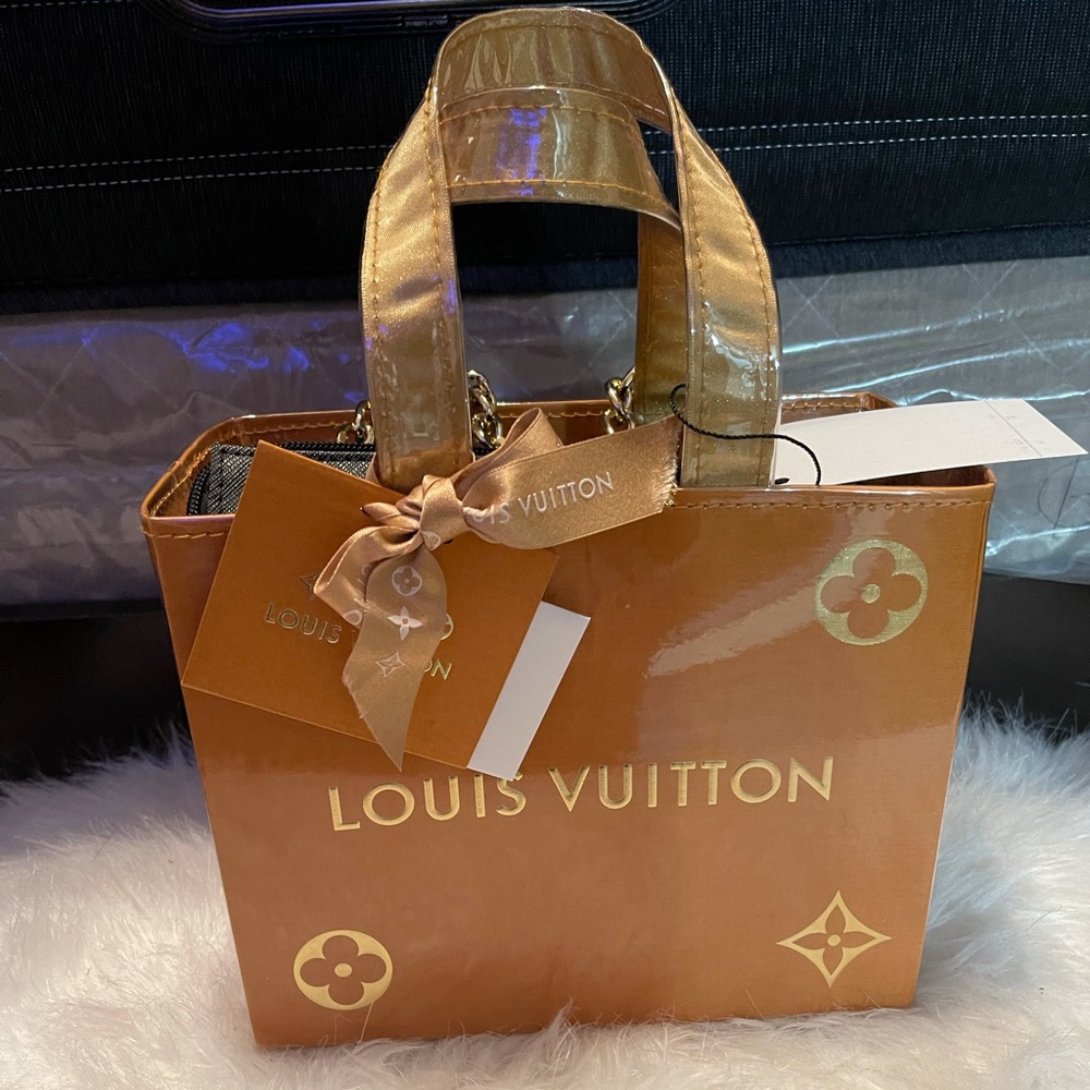 Upcycle PVC Louis Vuitton Shopper Handbag